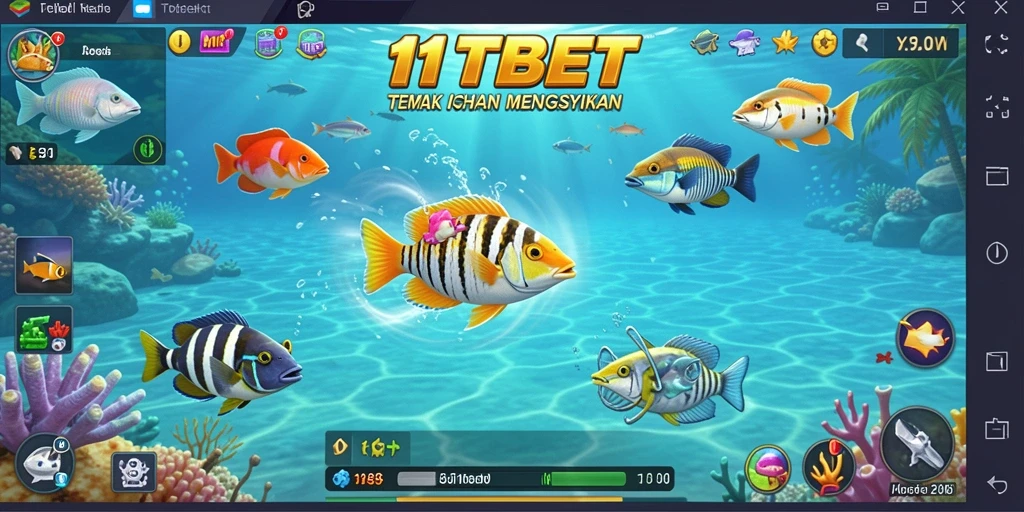 Tampilan gameplay 11TBET yang menegangkan saat menembak ikan.