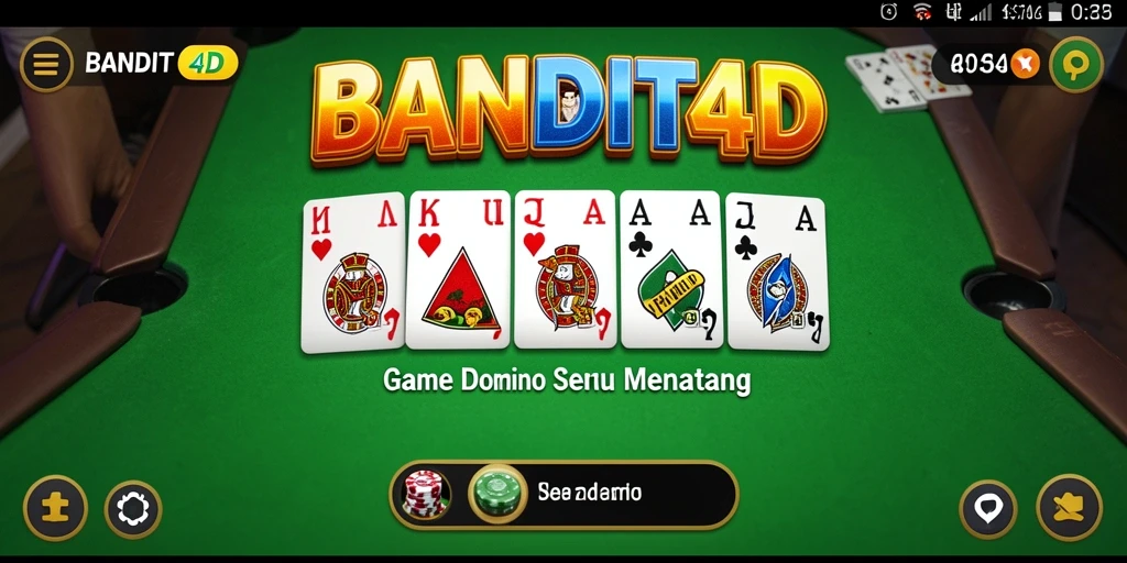 Screenshot gameplay BANDIT4D yang menunjukkan keseruan bermain Domino.