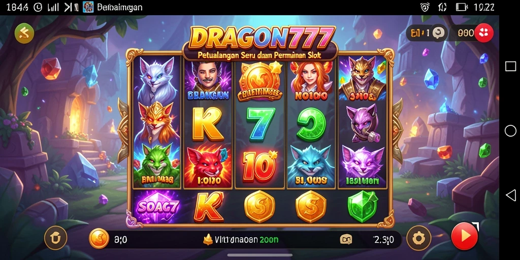 Tampilan memukau dari gameplay slot seru DRAGON777.