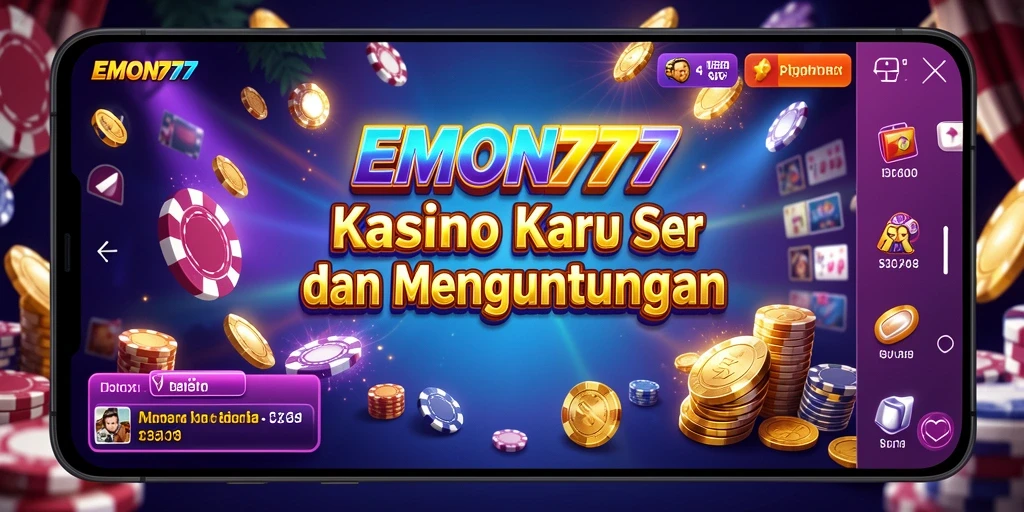 Tampilan gameplay seru di EMON777 dengan berbagai pilihan permainan Kasino.
