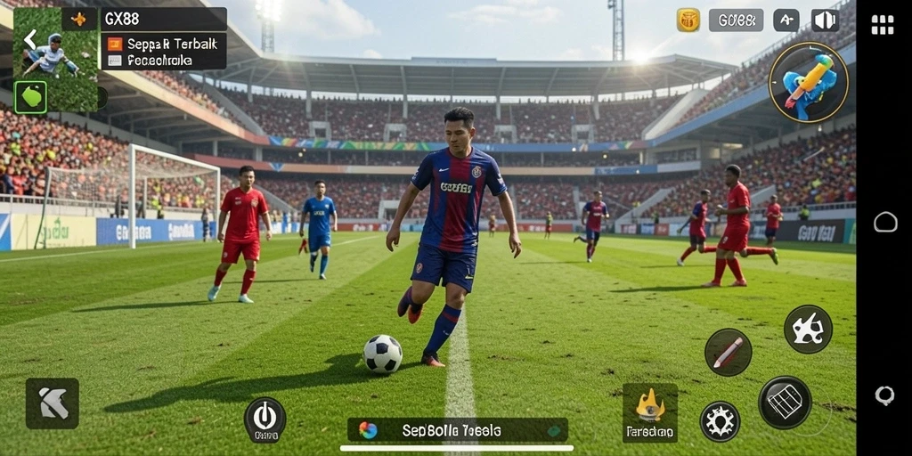 Tampilan gameplay GX88 yang realistis dan mendebarkan.