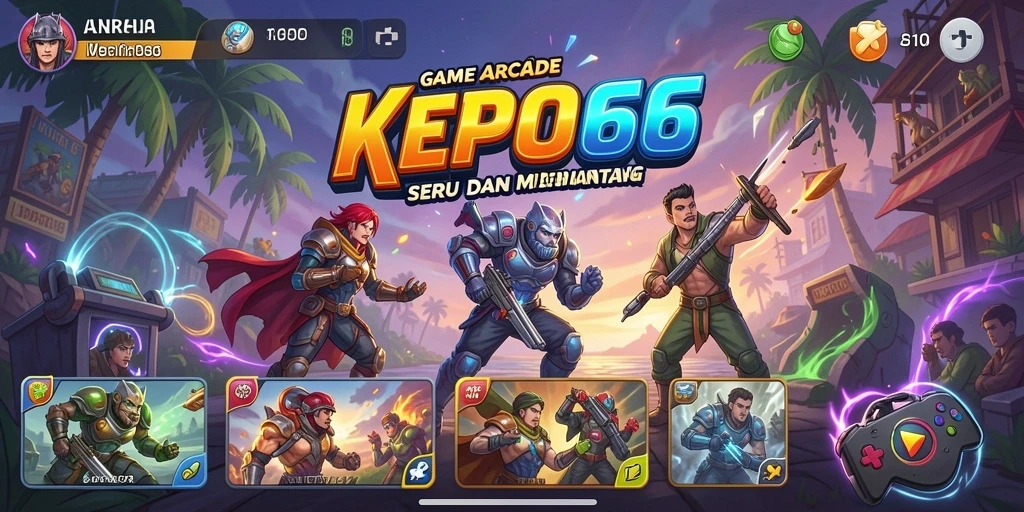 Tampilan gameplay KEPO66 yang penuh aksi dan warna-warni.