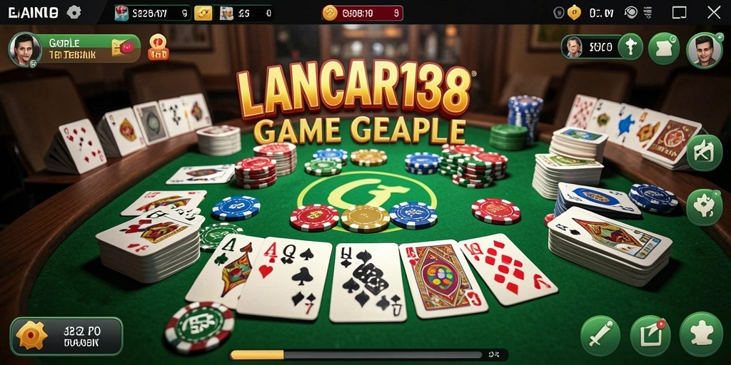 Tampilan permainan Gaple yang seru dan interaktif di LANCAR138.