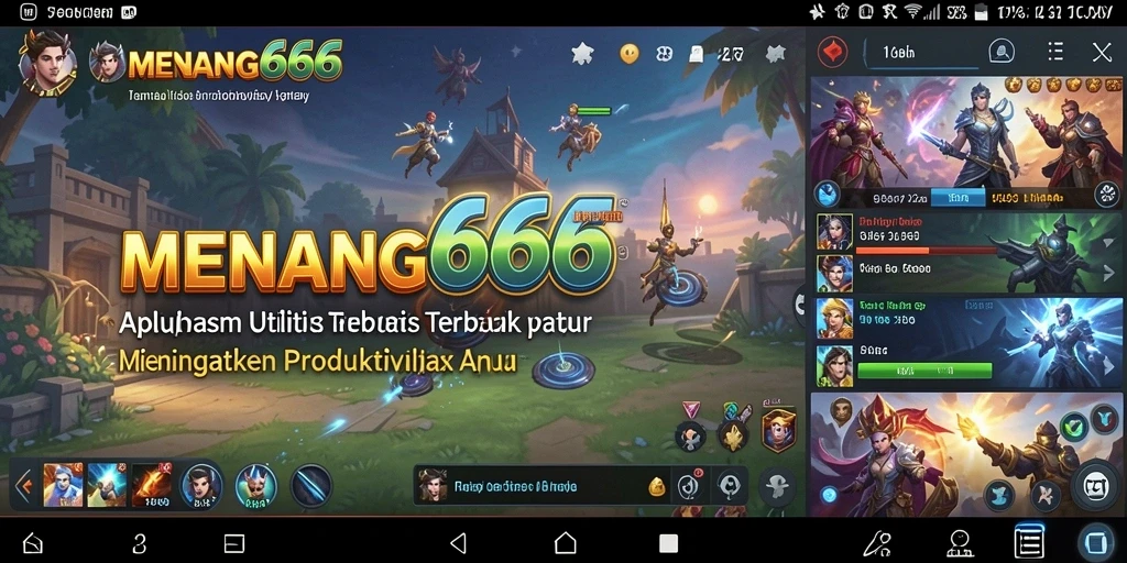 Tangkapan layar MENANG666 menampilkan antarmuka aplikasi yang intuitif.