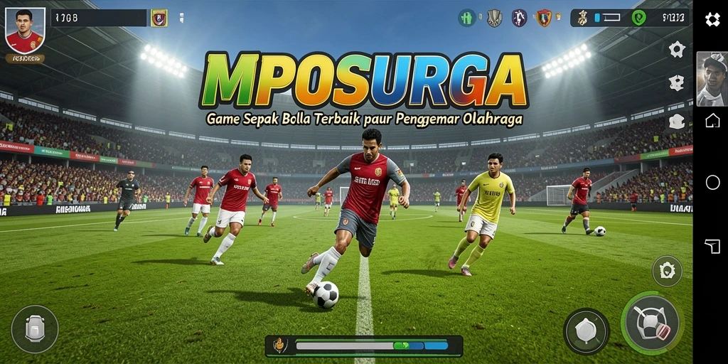 Gameplay seru MPOSURGA yang mengajak pemain bersaing di lapangan hijau.