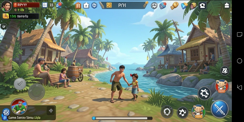 Tampilan gameplay RPYYY yang menyenangkan dan penuh warna.