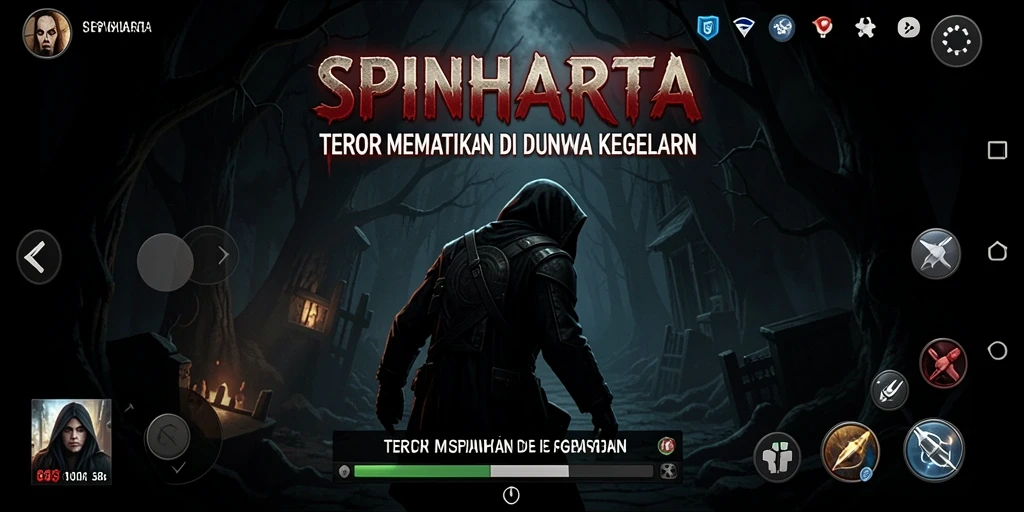 Screenshot gameplay yang menampilkan ketegangan dalam SPINHARTA.