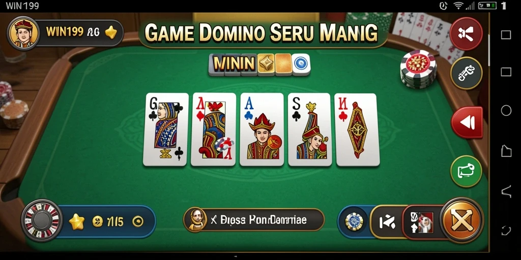 Tampilan gameplay Domino yang menarik dan interaktif.