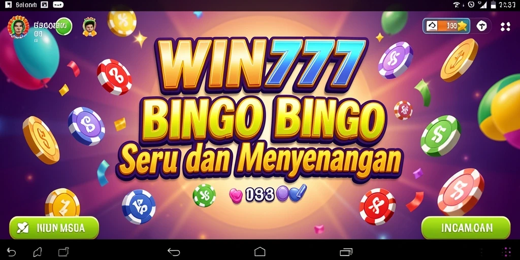 Tampilan menarik dari gameplay Bingo di WIN777.